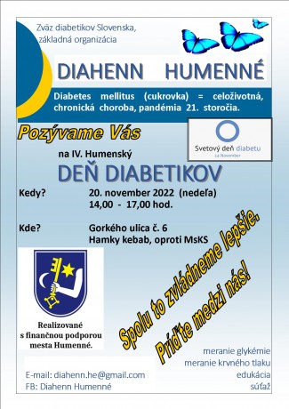 DIAHENN PLAGAT_Deň_diabetikov2022